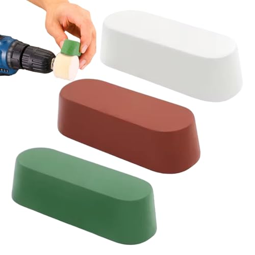 Compuesto para Pulir Joyas | Kit de 3 Piezas de Pasta Limpiadora | Abrillantador de Aluminio | Para Coche, Joyería, Reloj, Cubertería, Estufa, Fregadero Y Grifo