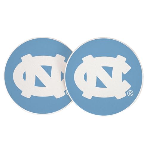 Desert Cactus University of North Carolina Chapel Hills Car Accessories Absorbent Sandstone Cup Coasters Licensed Product Set of 2 (Design A)