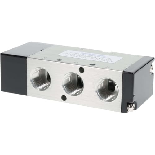 PRO SOURCE Manifold-Style Air Actuated Solenoid Valve: 3/8 NPT, 5-Way, 2-Position