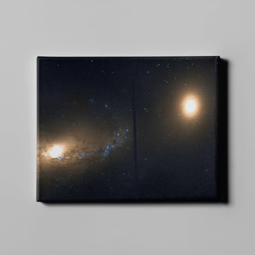 Toile Galerie Hubble NGC 3227 NGC 3226 Spiffing Prints Petit Format