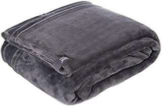 Heat Holder 1.7 Tog Soft Snuggly Luxury Fleece Blanket in Antique Grey 180cm x 200cm