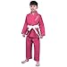 POZTEV Kids Brazilian Jiu Jitsu Gi For Kids BJJ Gi Youth Grappling Kimonos Preshrunk Lightweight Children Martial Arts Training Uniform With Free White Belt (P,K3)
