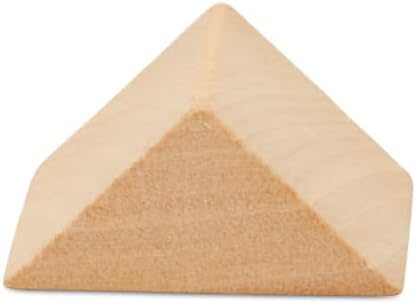 Triangle Wood Building Blocks 1-1/8-inch, Pack of 100 Unfinished Wood Block for Crafting, Open Ended & Loose-Parts Play, by Woodpeckers