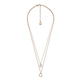 Michael Kors Women's Fashion Rose Gold Brass Multi Strand Necklace (Model: MKJ7803791)