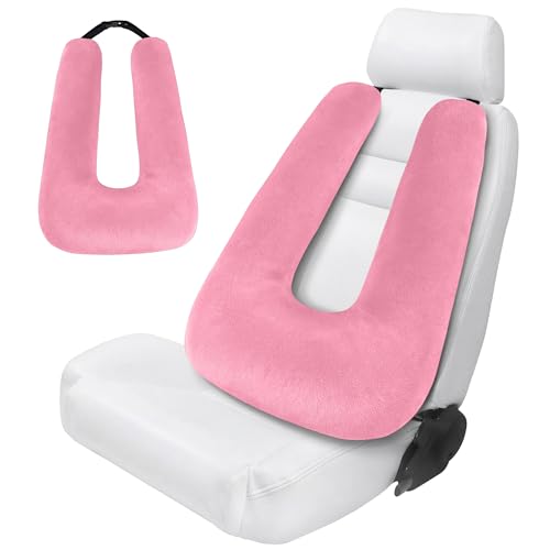 Image of Travel Pillow,Car Pillow for Kids on Road Trip,Neck Support,Pink