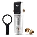 PureDrop PDR-ARB100WSP Spin Down Sediment Water Filter, Auto Flushing Module with Touch-Screen, Reusable Whole House Sediment Filter for Well Water w/Scraper, 100-Micron Prefilter Filtration System