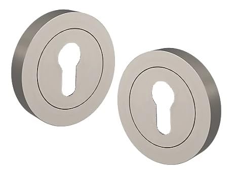 Golden Grace Key Hole on Rose Escucheon for Normal 3 Lever 5 Lever Lock Keys Satin Nickel Finish
