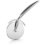 Arendo - Pizzaschneider Pizzaroller aus Edelstahl – professionelles...