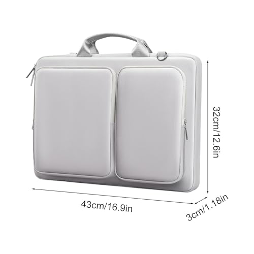 Maletín de portátil con asa y funda protectora para viajes de negocios de hombres 3
