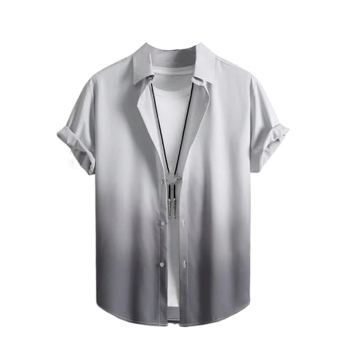 Chemise homme à motifs graphiques manches courtes légères