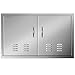 Mophorn Outdoor Kitchen Access Door 36" x 21" Double Wall Construction Stainless Steel Flush Mount for BBQ Island, 36inch x 21inch, Vents