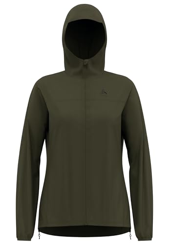 Veste imperméable femme Odlo Zeroweight deep depths en S pour le running