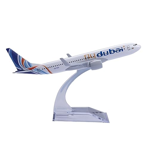 Modelo de avión de metal Dubai B737 duradero escala 1:400 inyección diecast