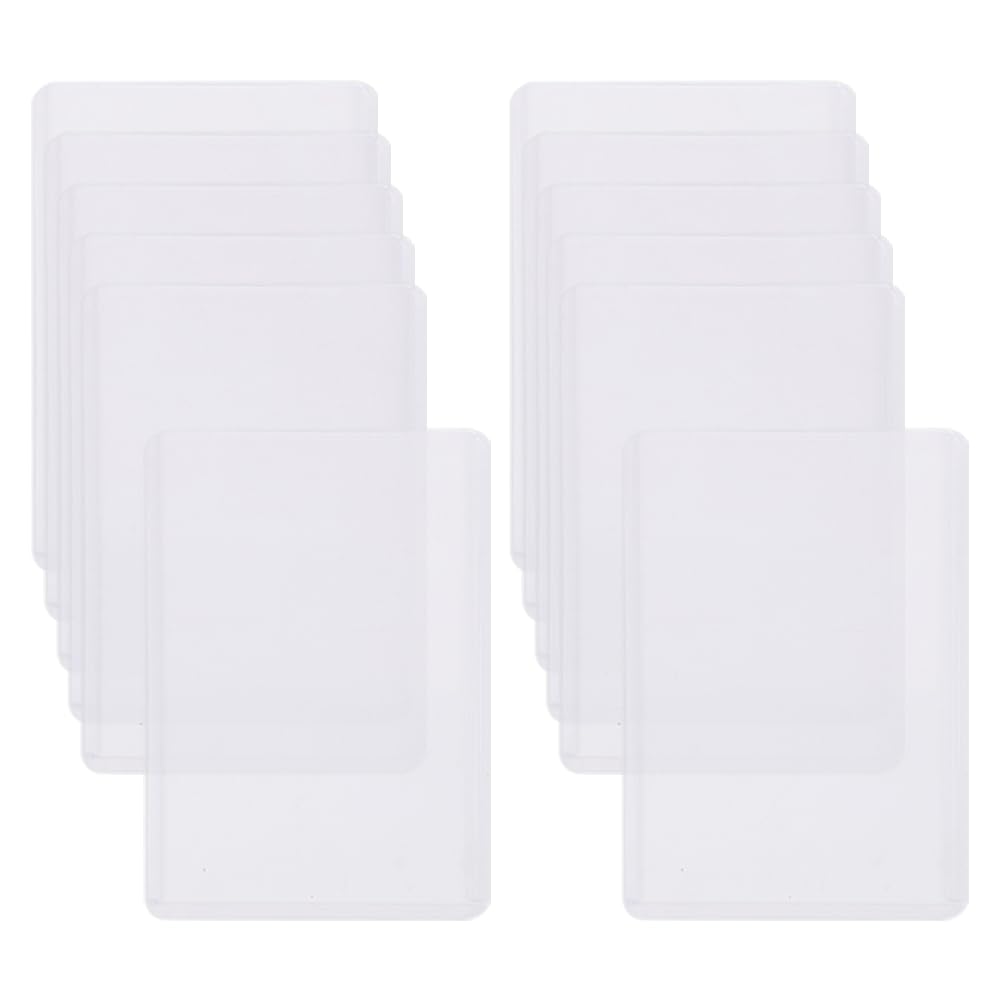 transparent credit card sleeve Amazon.com: valonic credit card sleeves - 12-pack - sturdy transparent  plastic sleeves main image 0