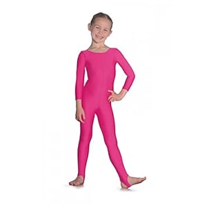 Roch Valley Nylon/Lycra Catsuit met lange mouwen L framboos