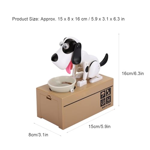 Cartoon-Hundefresser-Spardose, Süßes Spartopf-Kindergeburtstagsgeschenk, Zum Spaß Beim Geldsparen, Hergestellt aus Hochwertigem ABS-Material