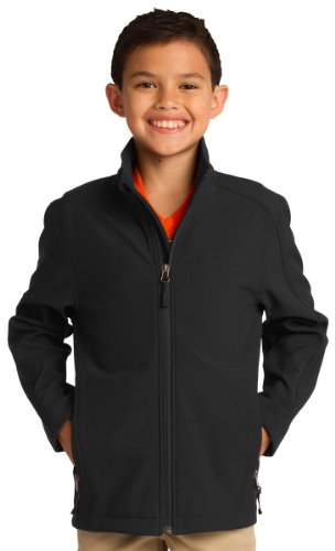 Port Authority Youth Core Soft Shell Jacket-M (Dress Blue Navy)