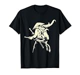 Silueta de guerrero samurái de Miyamoto Musashi Camiseta
