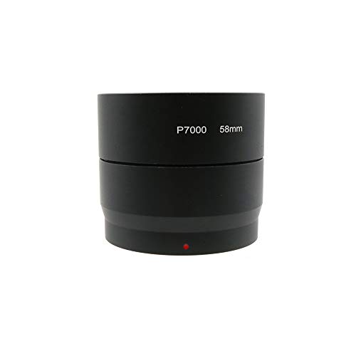 58mm Lens Adapter Tube Ring Filter Adapter Tube for Nikon Coolpix P7100 Camera Black