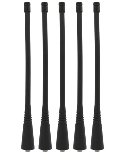 5Pcs 400-470 MHz UHF Antenna is Compatible with Motorola HT1250 CP040 CP185 CP200 CP200D CP200XLS GP300 EX500 EX600CT250 PR400 HT750 6.6 Inch(16.8CM)