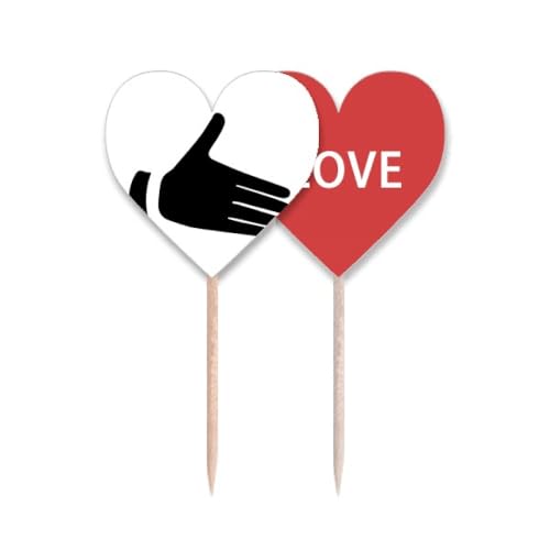 Cure-dents drapeau love heart pour personnaliser facilement vos apéritifs