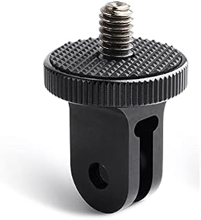 HSU Aluminium 1/4"-20 Camera Mount Conversion Tripod Adapter for GoPro Mounts, Insta360, Sony, Xiaomi Yi, or Other Action Cameras (1 Pack)