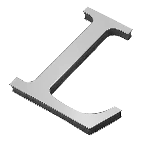 PATIKIL 3D Acrylique Alphabet Miroir Paroi Autocollants Lettre L Autoadhésif Maison Décoration Lettre Signe Art Autocollant Décalcomanie pour Bricolage Maison...