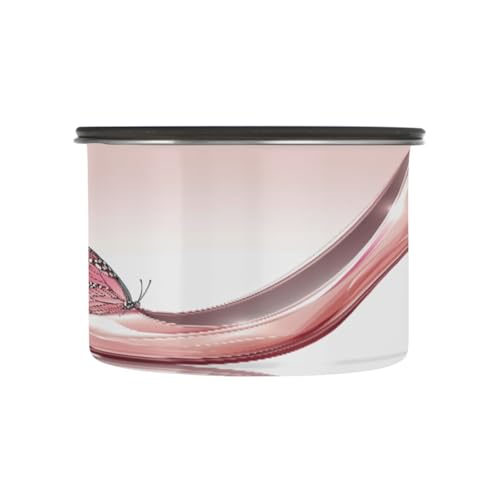 Envase de acero inoxidable para café ATTX 500 ml rosa elegante