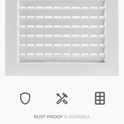 HVAC OV 17" x 5" Aluminum Supply & Return Air Grille – Powder-Coated Wall Vent Register Cover with Adjustable Louvers – Flat Duct HVAC Ventilation System Exhaust & Intake Vent with Mounting Clips by HVAC OV - Used condition - Image 6