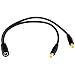 JacobsParts 1:2 DC Power Splitter Cable Cord 1 Female to 2 Male 5.5x2.1mm Port Pigtals 12V