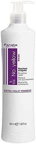 Fanola No Yellow Purple Hair Mask & Repair Treatment, 11.8 oz