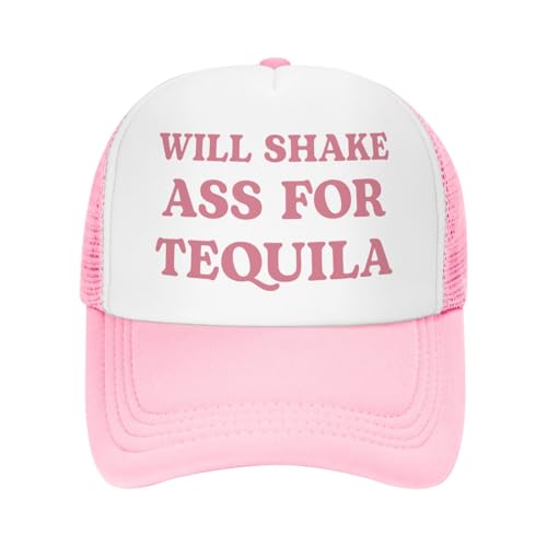 Image of Funny Trucker Hats for Women Hot Pink Funny Gag Baseball Cap for Girls Women Men Hat