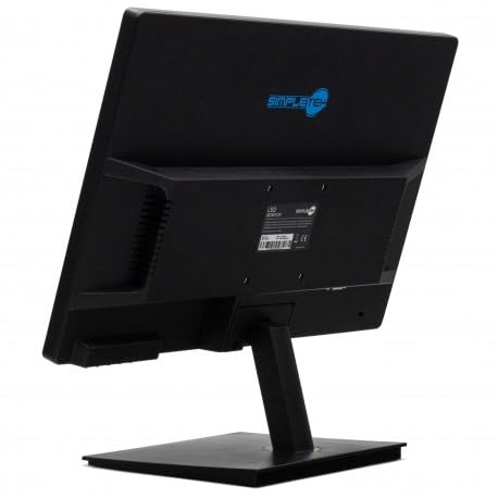 SIMPLETEK - Monitor 19" HD Pannello TN WLED 16:9 VESA 75x75mm Speaker integrati HDMI VGA Audio-in 3,5mm | Schermo PC Computer Console Ufficio Casa Scuola