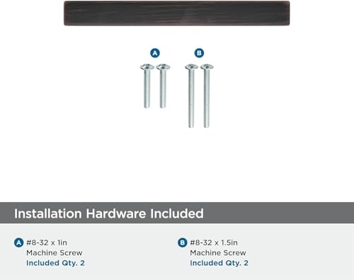 Image of Amerock | Cabinet Pull | Oil Rubbed Bronze | 3 inch (76 mm) Center to Center | Monument | 1 Pack | Drawer Pull | Drawer Handle | Cabinet Hardware