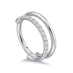 Silver Tone With Stone