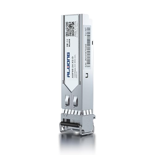 Alwong 1000BASE-SX SFP�g�����V�[�o�[�A1.25G SFP - LC�}���`���[�h�t�@�C�o�[���W���[�� Cisco GLC-SX-MMD/SFP-GE-S�AUbiquiti UniFi UF-MM-1G�AMikrotik�AMeraki�AN