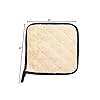 Chef Approved 8" x 8" Terry Cloth Pot Holder | Commercial Heat Resistant Hot Pad Non-Slip Grip Oven Pan Grabber for Kitchen Restaurant Catering Buffet Service | Square, Beige, Poly-Cotton Blend #1