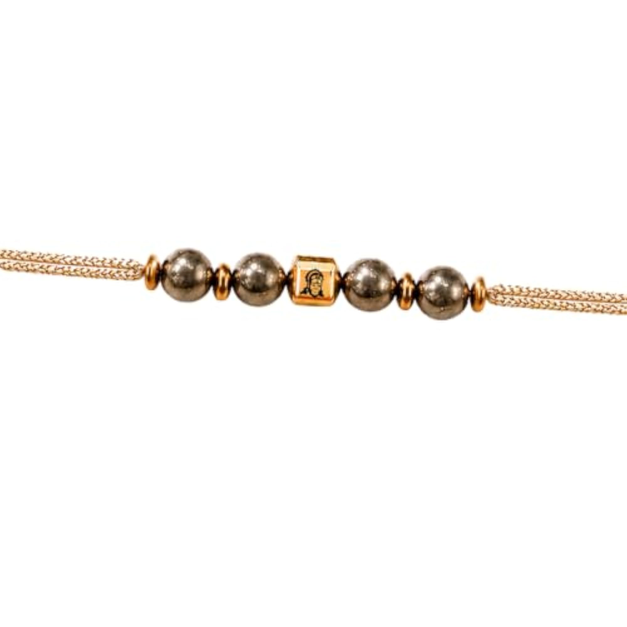 Men's Strength Hanuman Pyrite Natural Certified Stone Rakhi