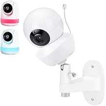 Baby Monitor Wall Mount Compatible with Babysense V43/HDS2/V24R/VBM55TX/Max View Baby Monitor, Adjustable Baby Camera Holder, Perfect View Angle and Easy Installation Without Drilling