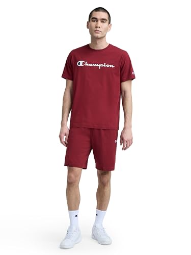 Image of Champion Men's Lounge Shorts, Standard Fit, 9 Inch Inseam, Lightweight 100% Cotton, Available in Regular and Big & Tall