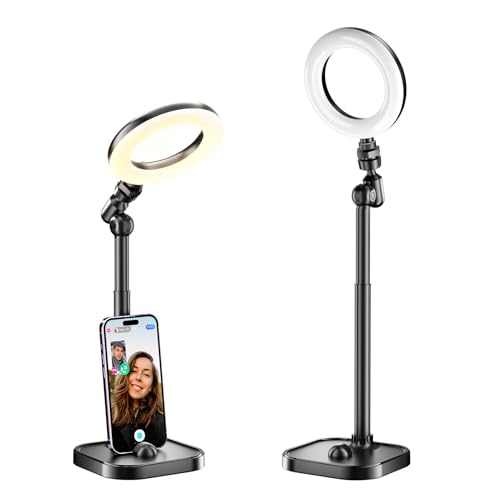 Portable Ring Light for Desk and Streaming