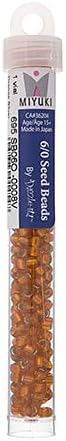 Miyuki Seed Bead 6/0 APX.22g - Orange Silver Lined Japanese Glass Seed Beads