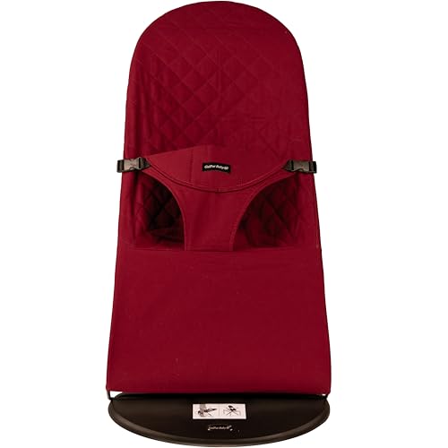 Miniatura 2 de Galpat Baby Funda Hamaca Alcochada Compatible Babybjorn Y Galpat Baby - Asiento Hamaca Plegable - Algodón Antialérgico 100 Natural - Color Granate