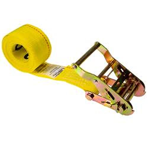 Us Cargo Control, Endless Ratchet Straps, 2 Inch Wide X 20 Foot Long, Yellow Ratchet Straps, Wide Handle Ratchet Tie Down, Endless Cargo Straps, Dependable Utility Strap For Cargo Bundling #TOP16