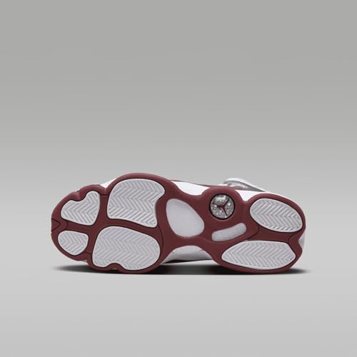 Jordan 6 Rings Big Kids' Shoes (323419-165, White/Team Red) Size 5.5