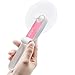 Ronessy Mini Personal Fan, Pocket Fan, Folding Handheld Fan, Portable Fan, Travel Fans Rechargeable,Built in with Li Battery(Green) (Pink-Foldable)