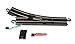 Bachmann Trains - Snap-Fit E-Z TRACK REMOTE TURNOUT - RIGHT (1/card) - STEEL ALLOY Rail With Black Roadbed - HO Scale