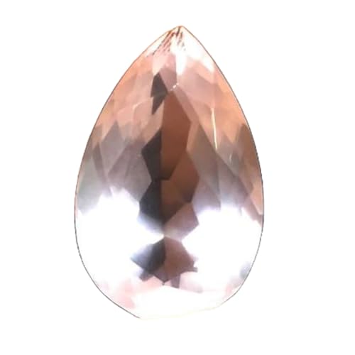 Quartz rose naturel facetté pierre gemme poire 21x13x9mm bricolage bijoux DIY