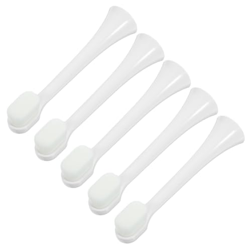 PACKOVE 5Pcs Soft Toothbrush Replacement Heads for Electric Toothbrush Compatible with Series Models Cleaning with Fine Bristles Convenient Snap Design