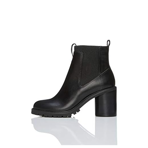 find. Chunky Botas Chelsea, Negro Black, 40 EU